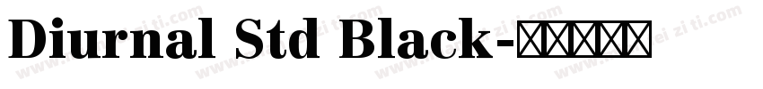 Diurnal Std Black字体转换